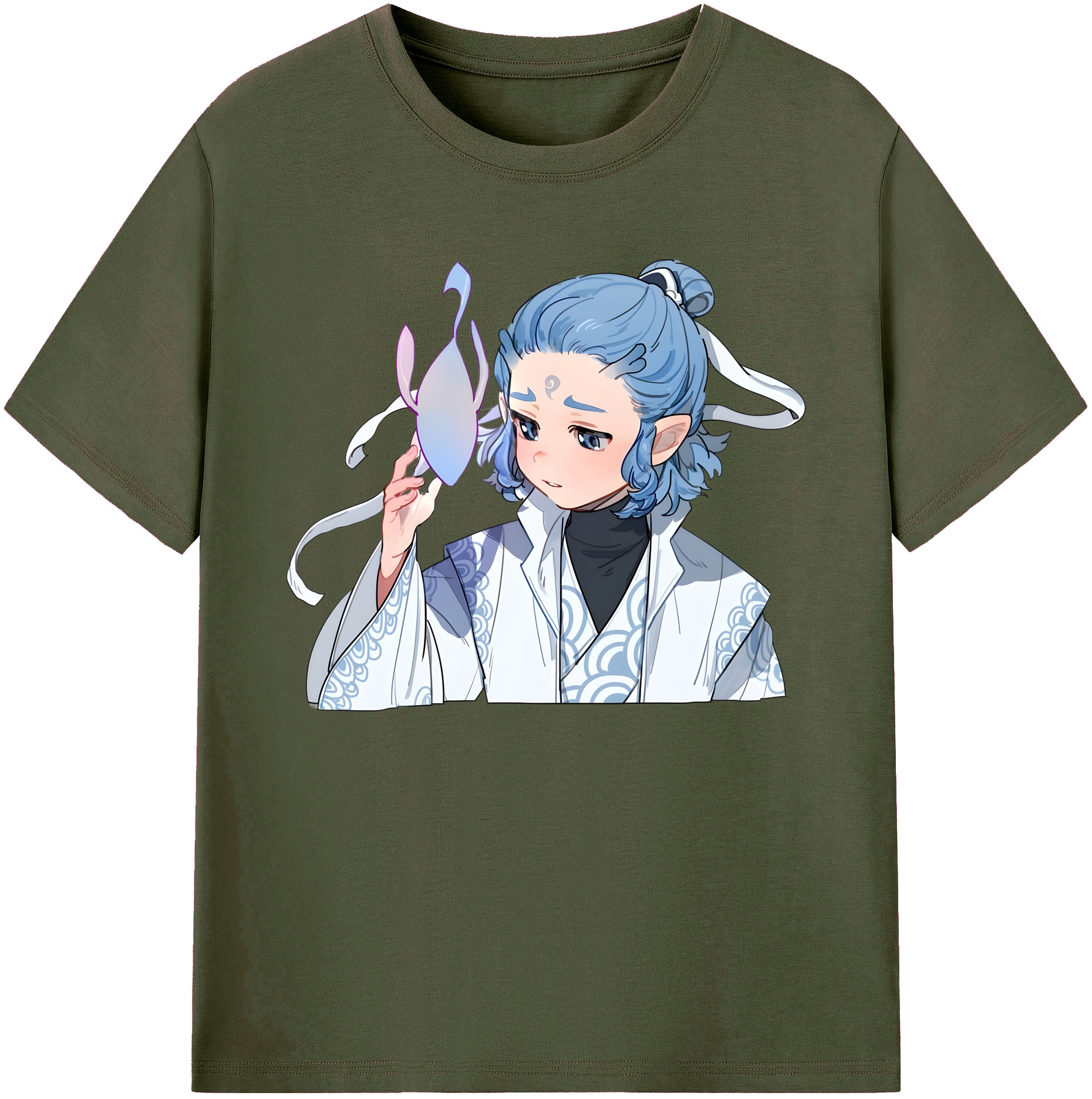 （画像用） Ne Zha 2 ナタ 魔童の大暴れ 綿100％ メンズ半袖Tシャツ｜肌触りやわらか＆通気性